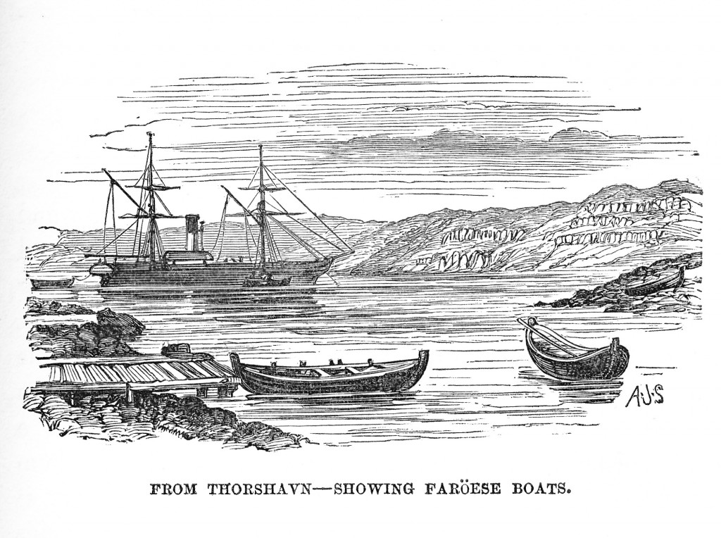 Faroese boats at Thorshavn